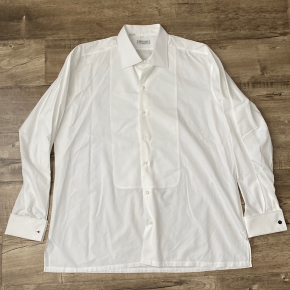 Charvet | Shirts | Charvet Ls French Cuff Pique Bib White Tuxedo Shirt | Poshmark